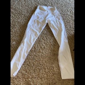 white leggings